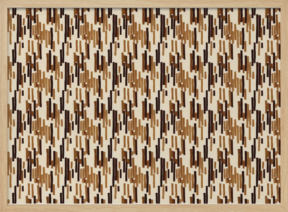 Brown Stripes Pattern Poster
